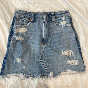 Mini jean skirt
